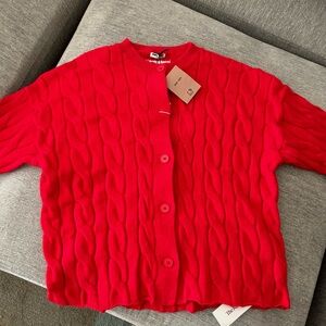 Miu Miu Red Cardigan Size S NWT